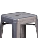 Flash Furniture XU-DG-TP0004-24-GG Backless Bar Stool w/ Metal Seat, Silver thumbnail 4
