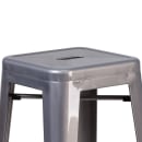 Flash Furniture XU-DG-TP0004-30-GG Backless Bar Stool w/ Metal Seat, Silver thumbnail 4