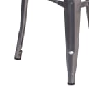 Flash Furniture XU-DG-TP0004-30-WD-GG Backless Bar Stool w/ Wood Seat, Silver thumbnail 3