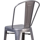 Flash Furniture XU-DG-TP001B-30-GG Bar Stool w/ Curved Back & Metal Seat, Silver thumbnail 8