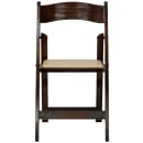 Flash Furniture XF-2903-FRUIT-WOOD-GG Folding Chair w/ Beige Vinyl Back & Seat - Beechwood Frame, Fruitwood Finish thumbnail 5