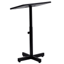 Flash Furniture XU-LECTERN-ADJ-GG Portable Lectern w/ Mahogany Laminate Top & Black Steel Frame - 20"W x 18 1/4"D x 35 1/2" to 48"H thumbnail 4