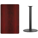 Flash Furniture XU-MAHTB-3048-TR24B-GG Rectangular Bar Height Table w/ Mahogany Laminate Top - 48"W x 30"D x 43 1/8"H, Cast Iron Base thumbnail 2