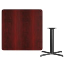Flash Furniture XU-MAHTB-4242-T3333-GG 42" Square Dining Height Table w/ Mahogany Laminate Top - Cast Iron Base thumbnail 2