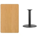 Flash Furniture XU-NATTB-3048-TR24-GG Rectangular Dining Height Table w/ Natural Laminate Top - 48"W x 30"D, Cast Iron Base thumbnail 2