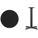 Flash Furniture XU-RD-24-BLKTB-T2222-GG 24" Round Dining Height Table w/ Black Laminate Top - Cast Iron Base thumbnail 2