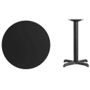 Flash Furniture XU-RD-30-BLKTB-T2222-GG 30" Round Dining Height Table w/ Black Laminate Top - Cast Iron Base thumbnail 2