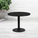 Flash Furniture XU-RD-42-BLKTB-TR24-GG 42" Round Dining Height Table w/ Black Laminate Top - Cast Iron Base thumbnail 3