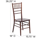 Flash Furniture XS-FRUIT-GG Chiavari Chair - Acacia Wood, Fruitwood Finish thumbnail 2