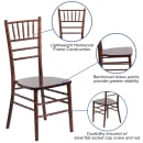 Flash Furniture XS-FRUIT-GG Chiavari Chair - Acacia Wood, Fruitwood Finish thumbnail 6