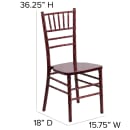 Flash Furniture XS-MAHOGANY-GG Chiavari Chair - Acacia Wood, Mahogany thumbnail 2