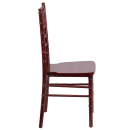 Flash Furniture XS-MAHOGANY-GG Chiavari Chair - Acacia Wood, Mahogany thumbnail 3