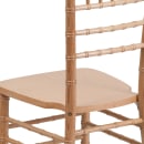 Flash Furniture XS-NATURAL-GG Chiavari Chair - Acacia Wood, Natural thumbnail 8