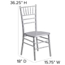 Flash Furniture XS-SILVER-GG Chiavari Chair - Acacia Wood, Silver thumbnail 2