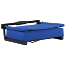 Flash Furniture XU-STA-BL-GG Grandstand Outdoor Folding Stadium Seat - Blue Canvas w/ Black Aluminum Frame thumbnail 7