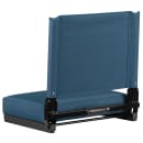 Flash Furniture XU-STA-GN-GG Grandstand Outdoor Folding Stadium Seat - Teal Canvas w/ Black Aluminum Frame thumbnail 4