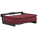 Flash Furniture XU-STA-M-GG Grandstand Outdoor Folding Stadium Seat - Maroon Canvas w/ Black Aluminum Frame thumbnail 7