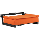 Flash Furniture XU-STA-OR-GG Grandstand Outdoor Folding Stadium Seat - Orange Canvas w/ Black Aluminum Frame thumbnail 7