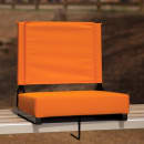 Flash Furniture XU-STA-OR-GG Grandstand Outdoor Folding Stadium Seat - Orange Canvas w/ Black Aluminum Frame thumbnail 9