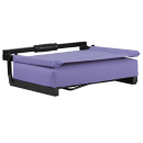 Flash Furniture XU-STA-PUR-GG Grandstand Outdoor Folding Stadium Seat - Purple Canvas w/ Black Aluminum Frame thumbnail 7