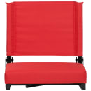 Flash Furniture XU-STA-RED-GG Grandstand Outdoor Folding Stadium Seat - Red Canvas w/ Black Aluminum Frame thumbnail 5