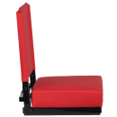 Flash Furniture XU-STA-RED-GG Grandstand Outdoor Folding Stadium Seat - Red Canvas w/ Black Aluminum Frame thumbnail 6
