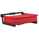 Flash Furniture XU-STA-RED-GG Grandstand Outdoor Folding Stadium Seat - Red Canvas w/ Black Aluminum Frame thumbnail 7
