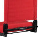 Flash Furniture XU-STA-RED-GG Grandstand Outdoor Folding Stadium Seat - Red Canvas w/ Black Aluminum Frame thumbnail 8