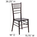 Flash Furniture XS-WALNUT-GG Chiavari Chair - Acacia Wood, Walnut thumbnail 2