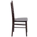 Flash Furniture XS-WALNUT-GG Chiavari Chair - Acacia Wood, Walnut thumbnail 3