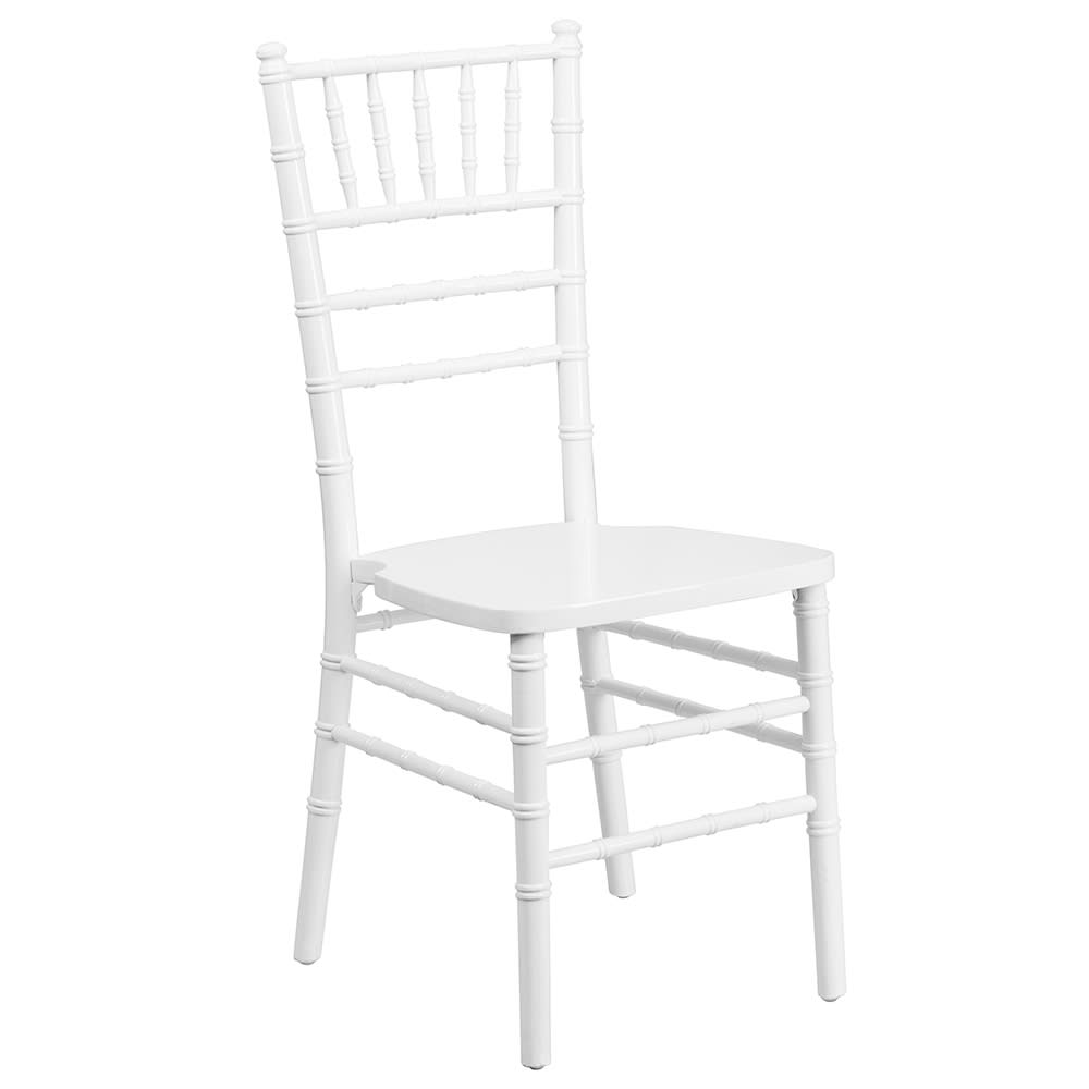 Flash Furniture XS-WHITE-GG Chiavari Chair - Acacia Wood, White