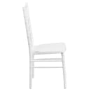 Flash Furniture XS-WHITE-GG Chiavari Chair - Acacia Wood, White thumbnail 3