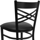 Flash Furniture XU-6F8BXBK-BAR-BLKV-GG Bar Stool w/ Cross Back & Black Vinyl Seat, Black thumbnail 8