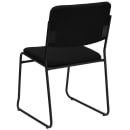 Flash Furniture XU-8700-BLK-B-30-GG Stacking Chair w/ Black Fabric Back & Seat - Steel Frame, Black thumbnail 4