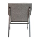 Flash Furniture XU-DG-60156-GY-GG Stacking Church Chair w/ Gray Fabric Back & Seat - Steel Frame, Silver Vein thumbnail 6