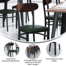 Flash Furniture XU-DG6V5GNV-WAL-GG Dining Chair w/ Solid Back & Green Vinyl Seat - Steel Frame, Black thumbnail 5