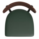 Flash Furniture XU-DG6V6GNV-WAL-GG Bar Stool w/ Boomerang Back & Green Vinyl Seat - Steel Frame, Black thumbnail 3