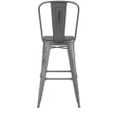 Flash Furniture XU-DG-TP001B-30-PL1G-GG Counter Height Stool w/ 30" Gray Wood Seat - Steel, Gray thumbnail 2