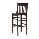 Flash Furniture XU-DG-W0006BAR-WAL-GG Bar Stool w/ School House Back & Wood Seat, Walnut thumbnail 13