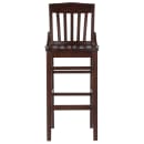 Flash Furniture XU-DG-W0006BAR-WAL-GG Bar Stool w/ School House Back & Wood Seat, Walnut thumbnail 6