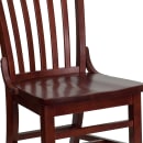 Flash Furniture XU-DG-W0006-MAH-GG Restaurant Chair w/ Schoolhouse Back - Beechwood Frame, Mahogany Finish thumbnail 7