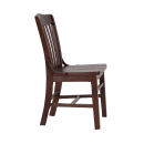 Flash Furniture XU-DG-W0006-WAL-GG Restaurant Chair w/ Schoolhouse Back - Beechwood Frame, Walnut Finish thumbnail 11