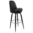 Flash Furniture XU-F-125-GG Bar Stool w/ Black Vinyl Bucket Seat, Black thumbnail 4
