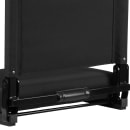 Flash Furniture XU-STA-BK-GG Grandstand Outdoor Folding Stadium Seat - Black Canvas w/ Black Aluminum Frame thumbnail 8