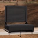 Flash Furniture XU-STA-BK-GG Grandstand Outdoor Folding Stadium Seat - Black Canvas w/ Black Aluminum Frame thumbnail 9