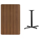 Flash Furniture XU-WALTB-3048-T2230-GG Rectangular Dining Height Table w/ Walnut Laminate Top - 48"W x 30"D, Cast Iron Base thumbnail 2