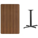 Flash Furniture XU-WALTB-3048-T2230B-GG Rectangular Bar Height Table w/ Walnut Laminate Top - 48"W x 30"D x 43 1/8"H, Cast Iron Base thumbnail 2