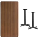 Flash Furniture XU-WALTB-3060-T2222-GG Rectangular Dining Height Table w/ Walnut Laminate Top - 60"W x 30"D, Cast Iron Base thumbnail 2