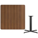 Flash Furniture XU-WALTB-4242-T3333-GG 42" Square Dining Height Table w/ Walnut Laminate Top - Cast Iron Base thumbnail 2
