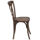 Flash Furniture XU-X-EA-GG Stacking Chair w/ Cross Back - Ash Wood Frame, Early American Finish thumbnail 4